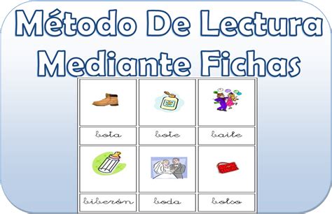 Método De Lectura Mediante Fichas Para Primer Y Segundo Grado Metodos