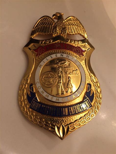 Commemorative Us Marshals Service Millennium Police Badge Law