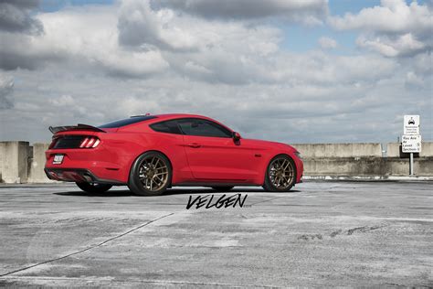 Race Red Mustang Gt On Vmb6 Satin Bronze 2015 S550 Mustang Forum Gt