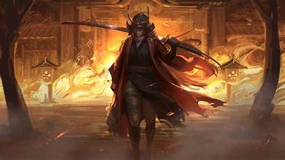 Samurai 4k Katana Fantasy Fire Odachi Pc