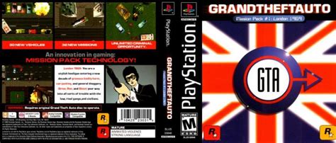 Grand Theft Auto Mission Pack 1 London 1969 Playstation Videogamex