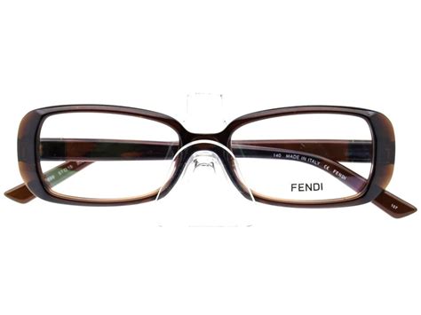 Fendi Women S Eyeglasses F898 209 Brown Rectangular Frame Etsy