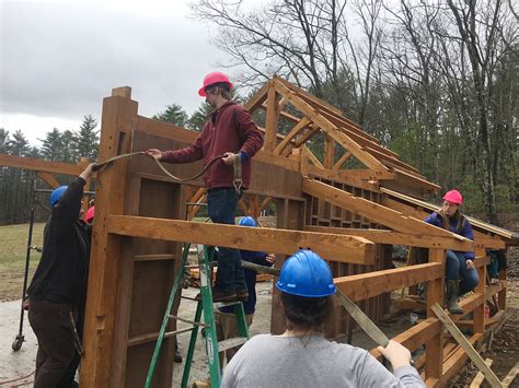 Timber Framing Class Raises 2nd Phase Of Outdoor Classroom Thetford