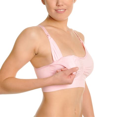 Wholesale Angelina Seamless Nursing Bras With Ruched Cups Small