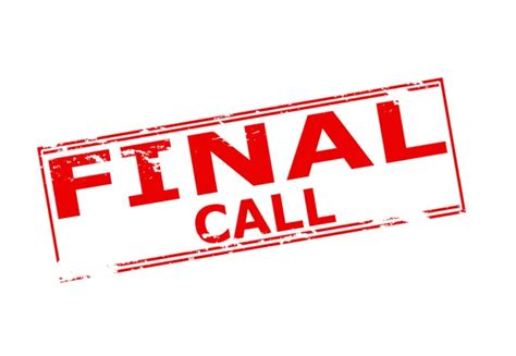 ᐈ Last Call Stock Cliparts Royalty Free Final Call Vectors Download