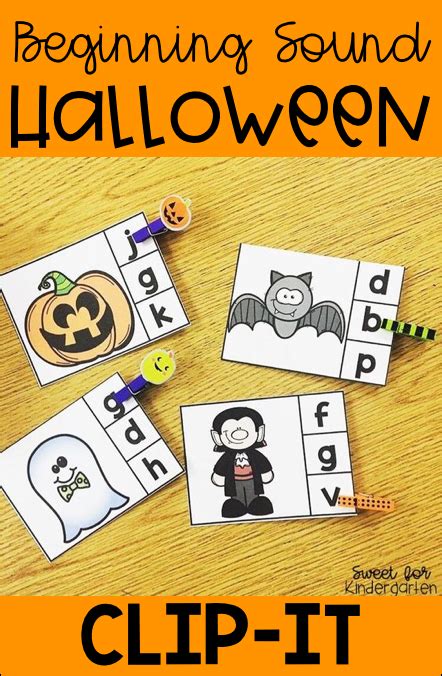 Practice Identifying Beginning Sounds With This Cute Halloween Themed