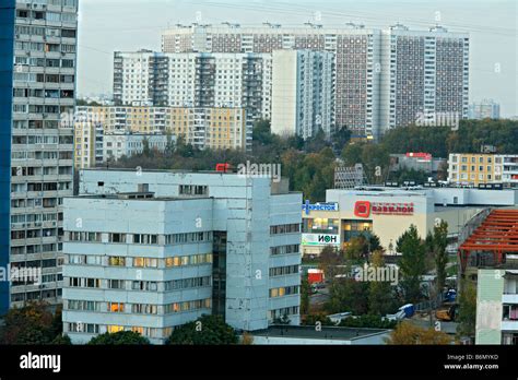 Apartments Apartment Block Moscow High Resolution Stock Photography And
