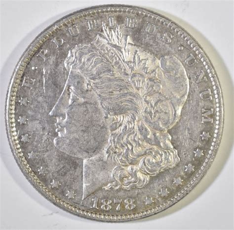 1878 8tf Morgan Dollar Ch Bu Pl