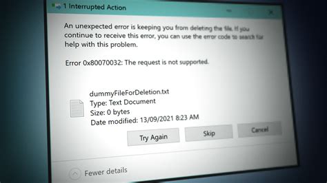 How To Fix Error 0x80070032 When Copying A File