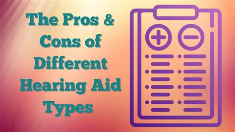 The Pros And Cons Of Different Hearing Aid Types Ear Tronics