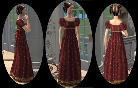 Mod The Sims Regency Gown