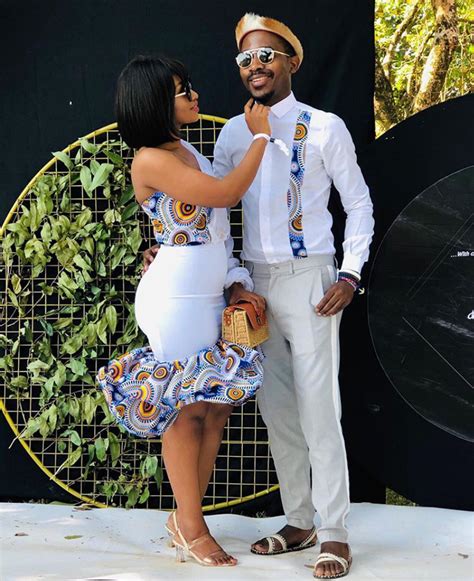Couple In Beautiful Matching African Print Dress And Shirt