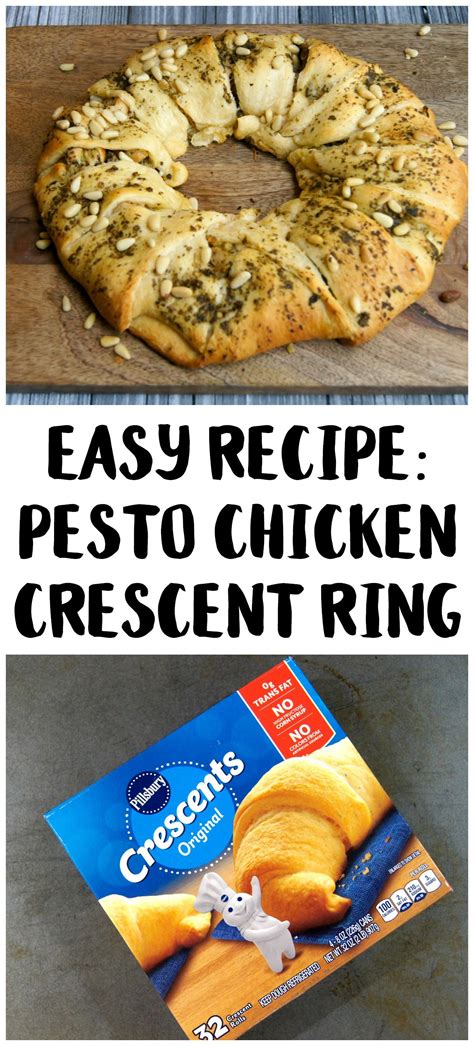 Place wide end of 1 triangle 3 in. Pesto Chicken Crescent Ring Recipe | Chicken crescent ring ...