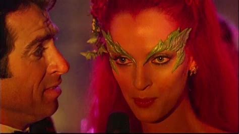 Bruce witnessed his parents' murder as a young boy, which inspired him to stand against crime and become batman. Photo of Uma Thurman, who portrays "Poison Ivy/Dr. Pamela ...