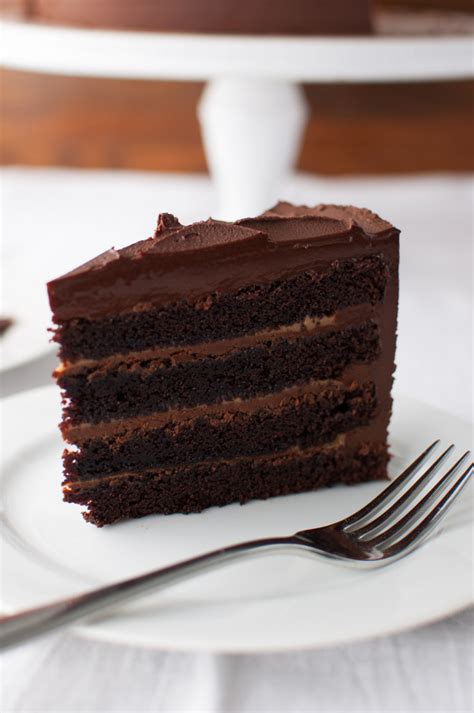 This chocolate cake with chocolate mousse filling belongs in a baking contest! Chocolate Cake with Fleur de Sel Caramel Filling - Taming of the Spoon