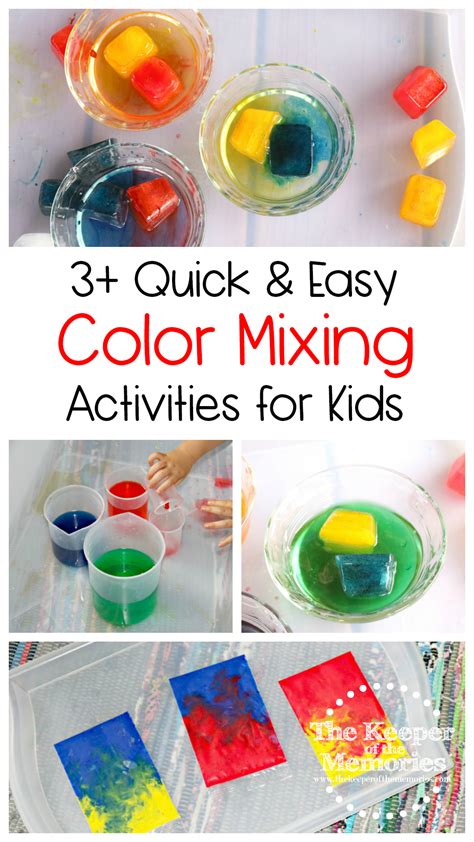 3 Awesome Color Mixing Activities For Little Kids The