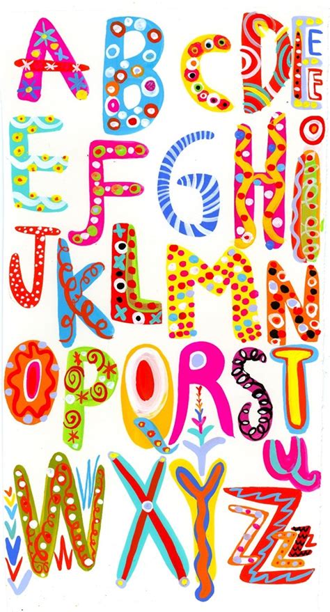 Colorful Alphabet Letters Stock Images