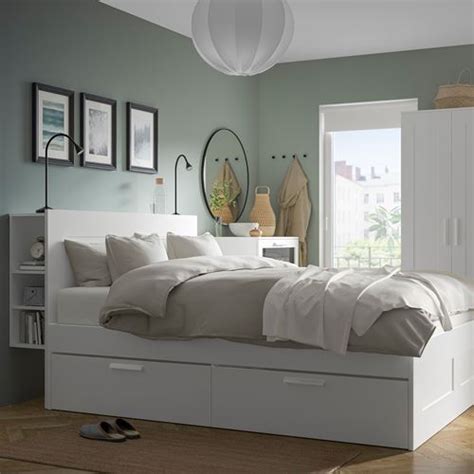 Brimnes Beyaz 160x200 Cm Yatak Odası Takımı Ikea