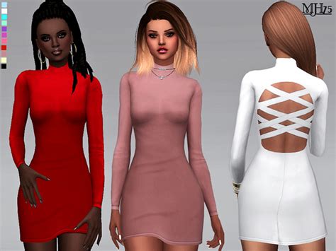 The Sims Resource S4 Cutaway Bodycon Dress