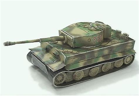 Tiger 1144 Late Version Tanks Military Paper Models Tank