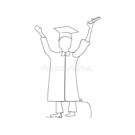 Happy Graduate Icon Stock Vector Illustration Of Commencement 14165960
