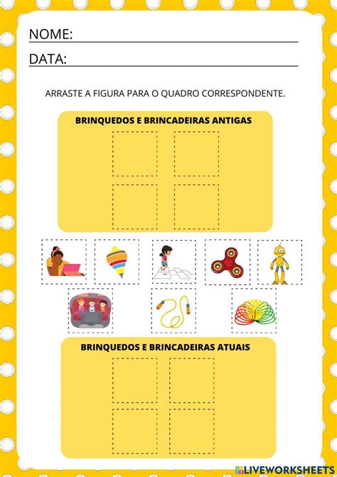 Atividades Sobre Brincadeiras Antigas E Atuais 1 Ano