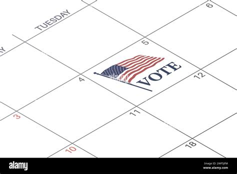 Calendar With The Voting Date Noted 2024 Us Elections Date 5 November