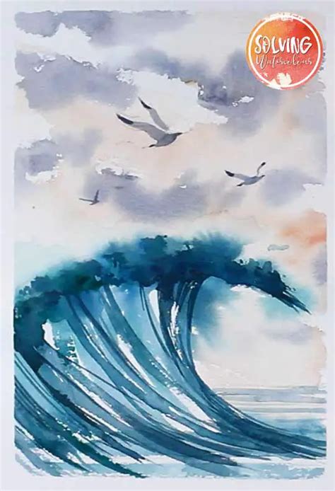 Wave Power How To Paint Stunning Waves In Watercolor Solving Watercolour
