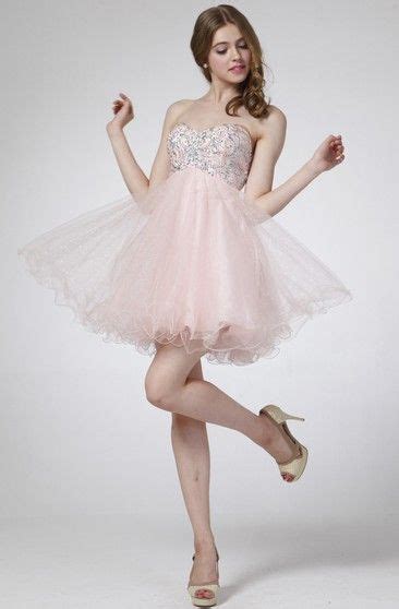 A Line Mini Sweetheart Sleeveless Empire Tulle Dress With Beading