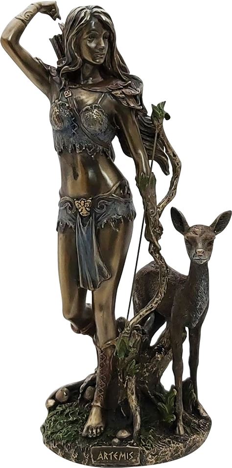 Artemis Diana Goddess Mythology Greek Roman Statue Sculpture Bronze