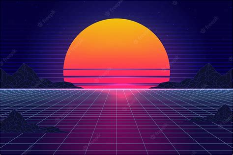 Vaporwave Sun Vectors And Illustrations For Summer Vaporwave Hd