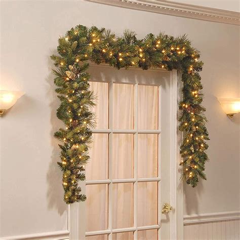 9 FT Christmas Garland,Prelit Garland with 100 Warm Lights, Classic
