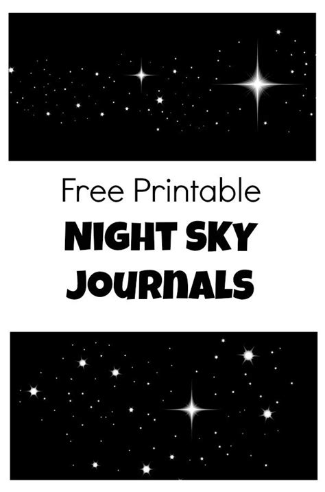 Free Printable Night Sky Journal Fantastic Fun And Learning Night
