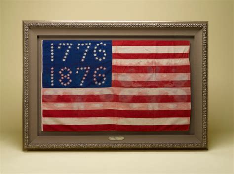 Rare 81 Star 1776 1876 Centennial American Parade Flag At 1stdibs