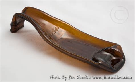 Brown Glass Bottle Spoon Rest For Stove Tops Recycled Bottle Kiln Fired