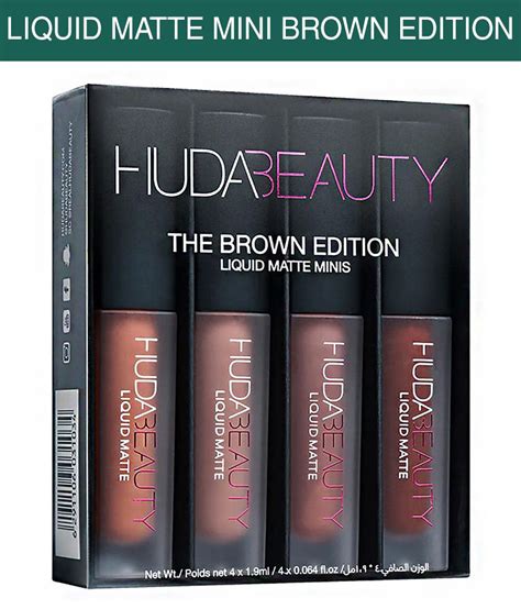 Buy Huda Beauty Matte Minis Brown Edition Liquid Lipstick Set Of 4