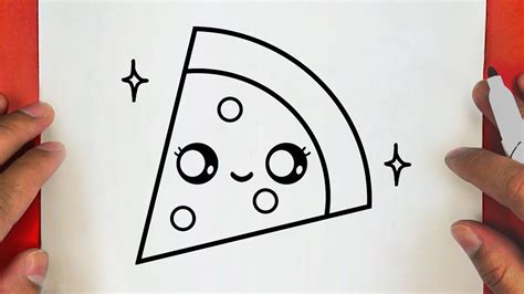 how to draw a cute pizza step by step draw cute things youtube