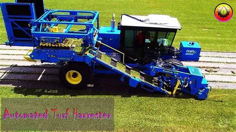 Automated Turf Harvester Turf Harvesting Monster Machine With Images