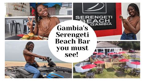 serengeti beach bar in the gambia you must see youtube