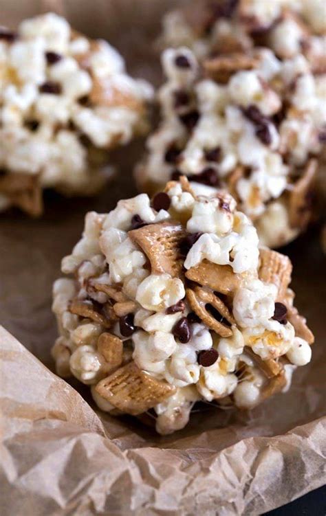 37 Mind Blowing Ways To Eat Smores For Dessert Popcorn Balls Sweet