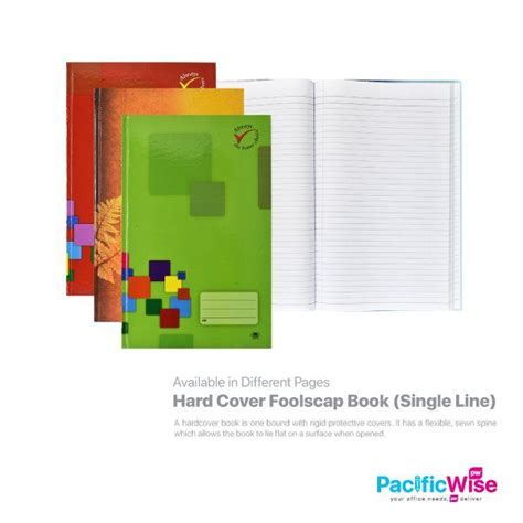 Hard Cover Foolscap Book Single Line