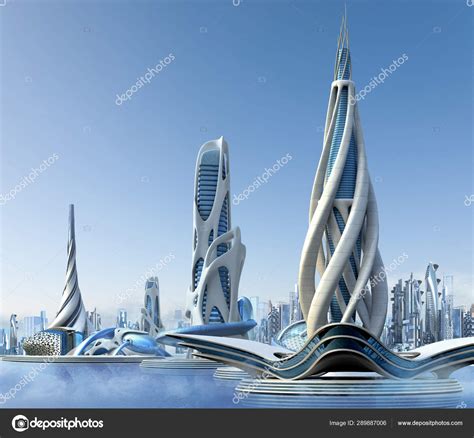 Futuristic City Architecture Stock Photo By ©3000ad 289887006