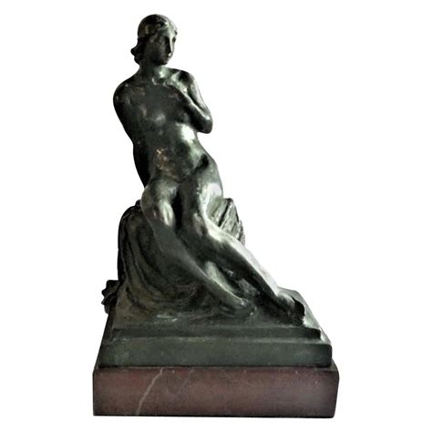 Eternal Springtime Romantic Antique Sculpture In Marble With Nudes