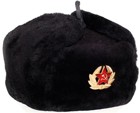 Russian Hat Ushanka Soviet Army Air Force Fur Military L