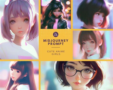 Midjourney Prompt Cute Anime Girls Illustration Manga Etsy Australia
