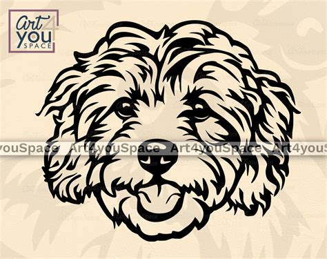 Cavapoo Svg Dog Svg File Cricut Cute Puppy Clipart Download Etsy Uk