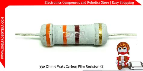 Jual 330 Ohm 5 Watt Carbon Film Resistor