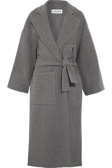 Loewe Oversized Belted Wool And Cashmere Blend Coat Net A Porter