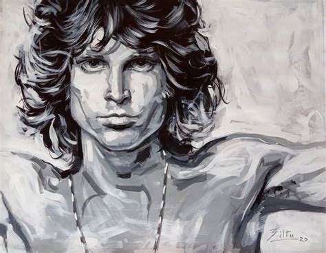Jim Morrison Painting By Biltu Ghosh Saatchi Art