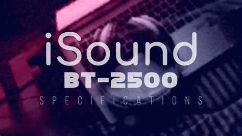 Isound Bt 2500 Specifications Bluetooth Headphones Youtube